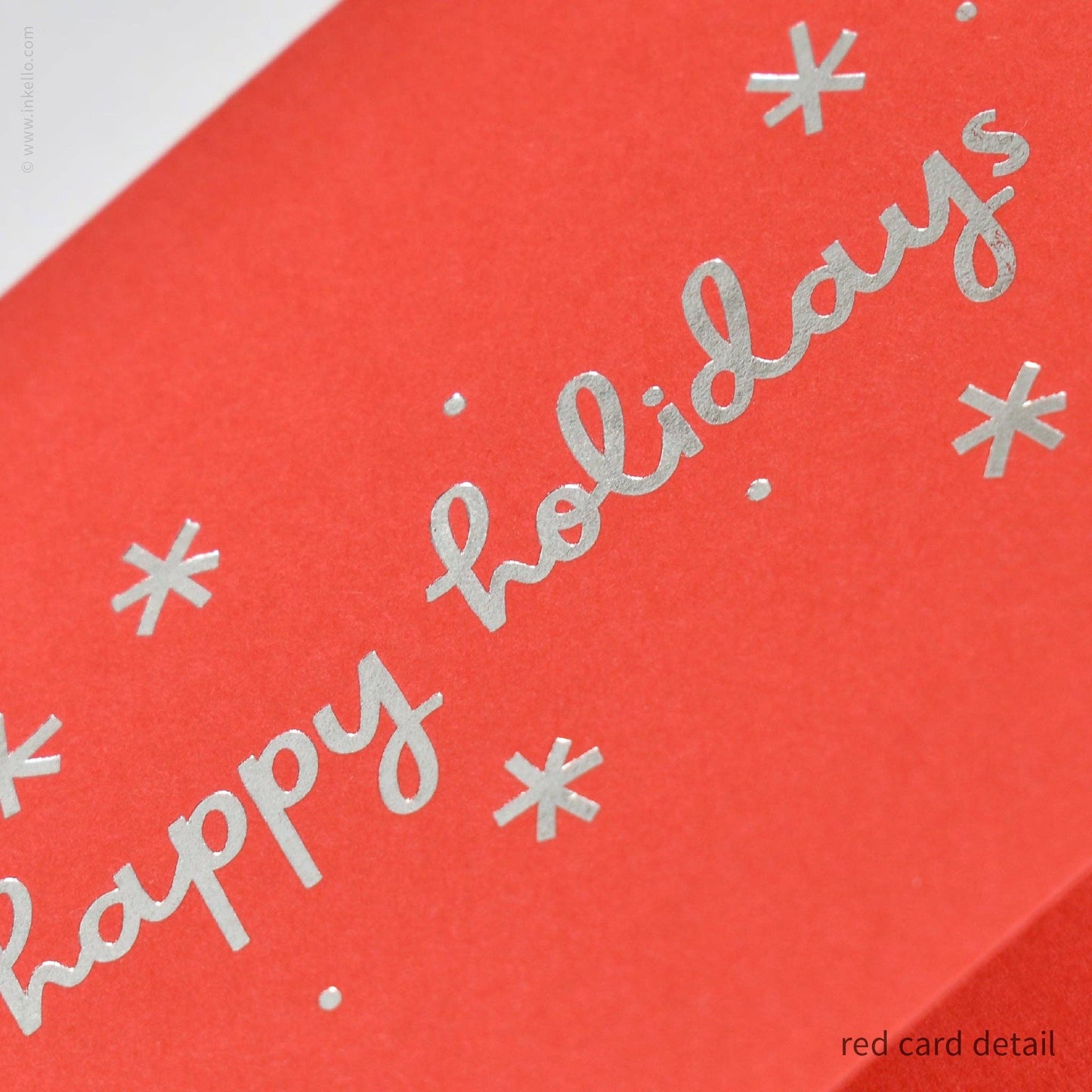 Happy Holidays Silver Snowflakes Cards (#579)