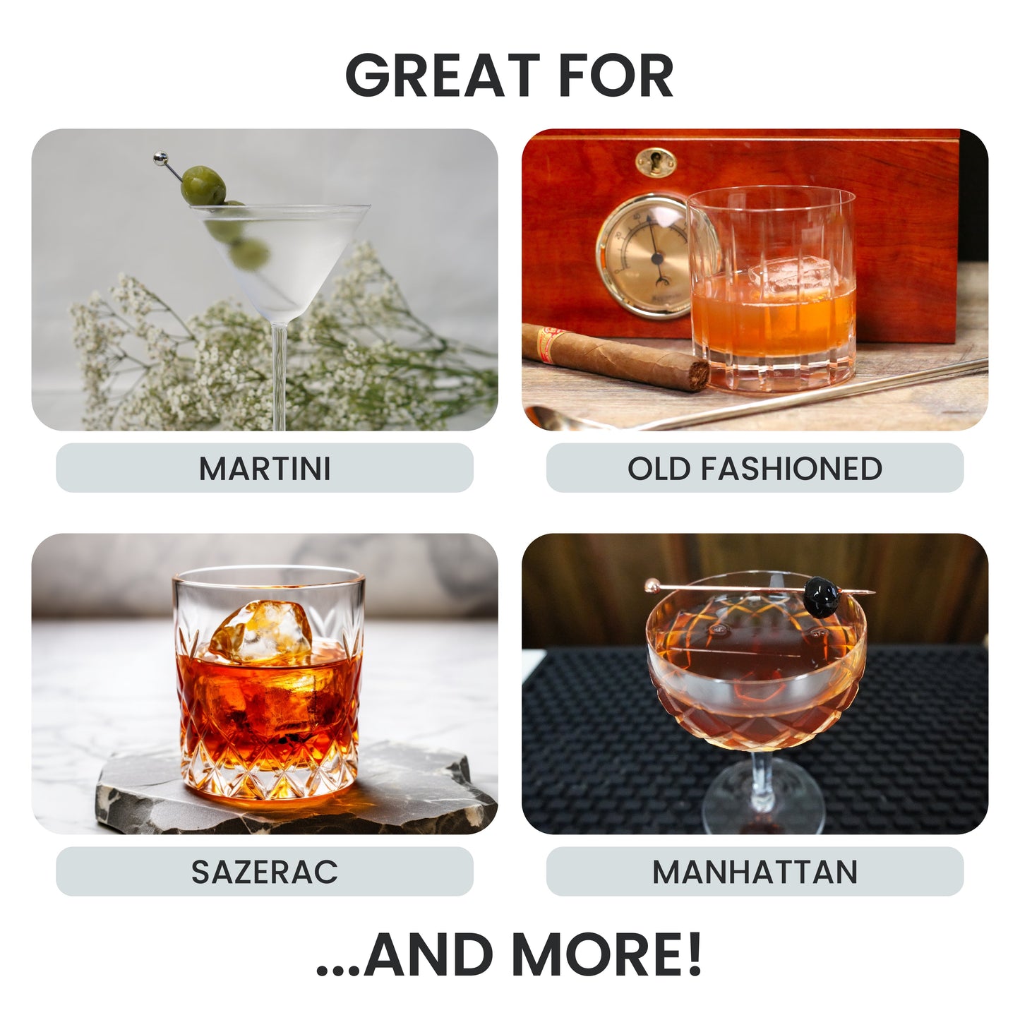 Copper 10-Piece Stirred Craft Cocktail Set