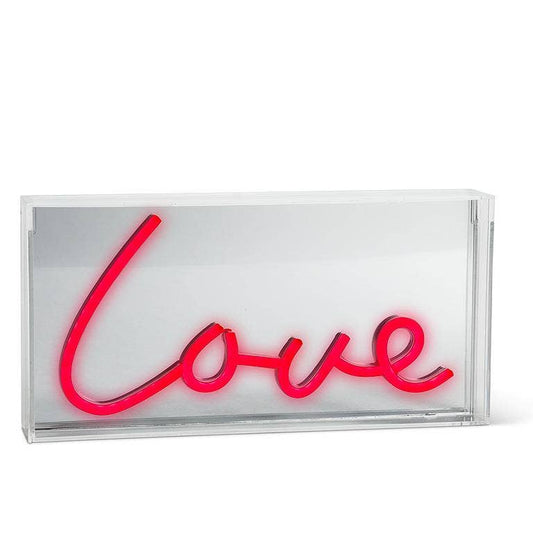 LOVE Neon LED Sign Red 7"H x 12"L