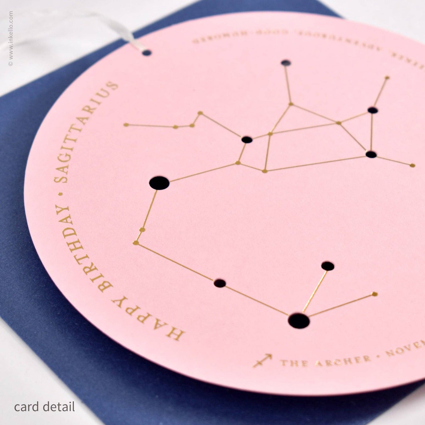 Sagittarius Birthday Zodiac Constellation Card
