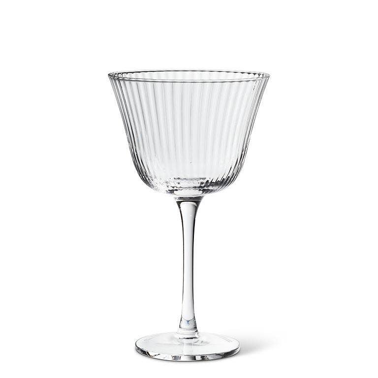 Optic Glass Cocktail Coupe 6"H (8oz)