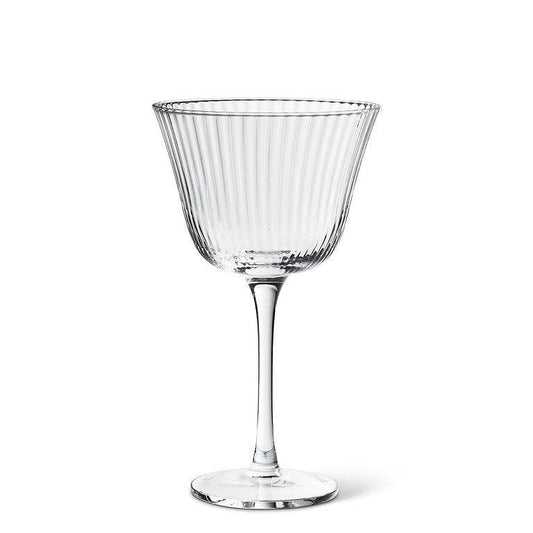 Optic Glass Cocktail Coupe 6"H (8oz)
