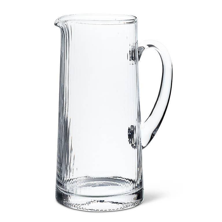 Optic Glass Pitcher 10"H (50oz)