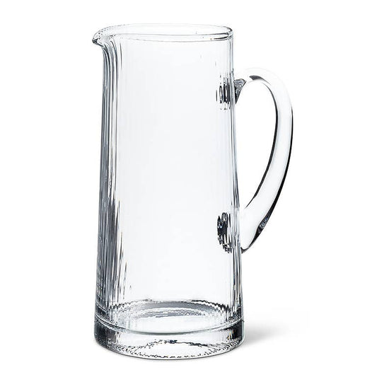 Optic Glass Pitcher 10"H (50oz)