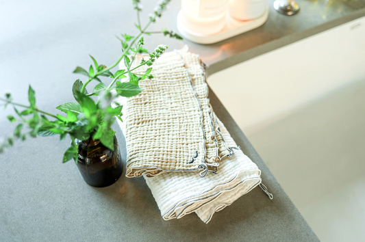 Organic Crinkle Cotton Dinner Napkin 20" x 20"