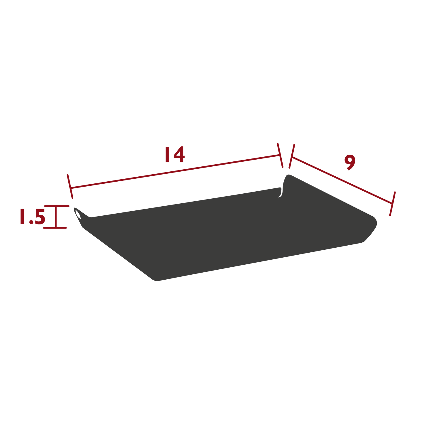 FERMOB Alto Tray 14" x 9"