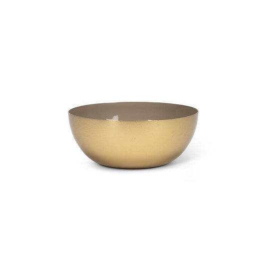 Mini Enamel Bowl Taupe 4"D
