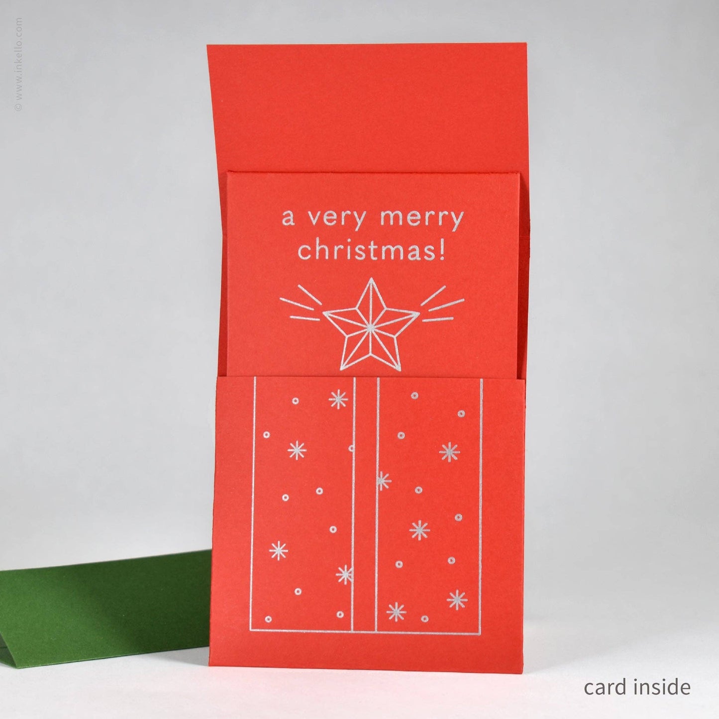 Merry Christmas Present Peek-a-Boo Card