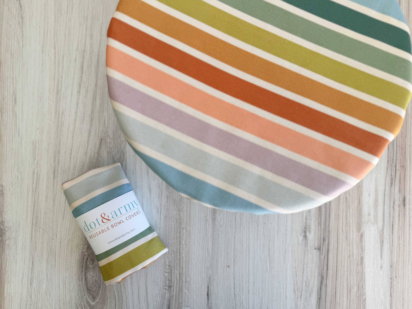 Reusable Bowl Cover - Beach Stripes