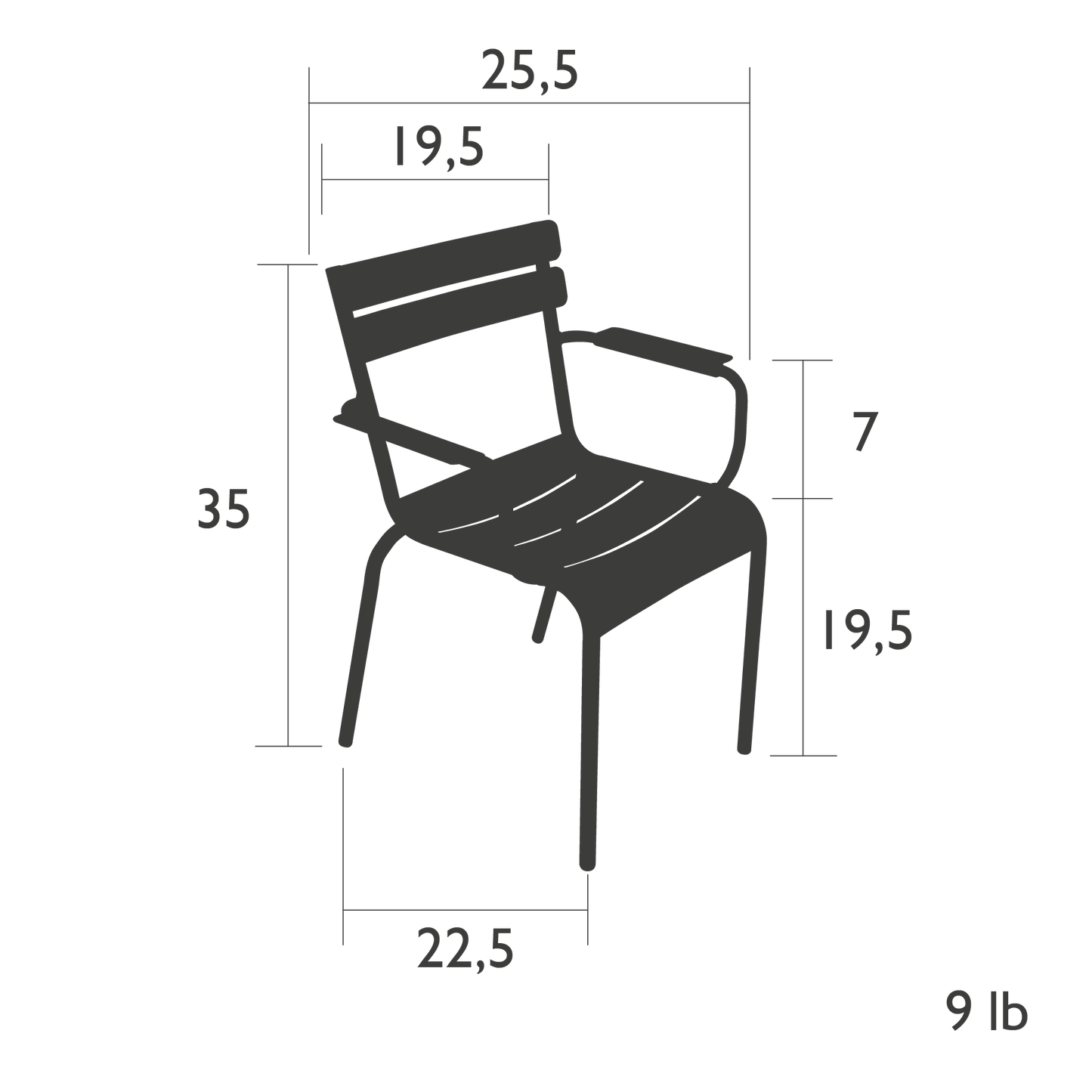 Fermob Luxembourg Dining Armchair