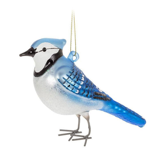 Blue Jay Ornament-4.5"L
