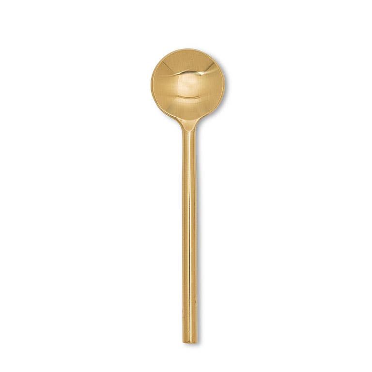 Modern Small Gold Spoon 4.5" L
