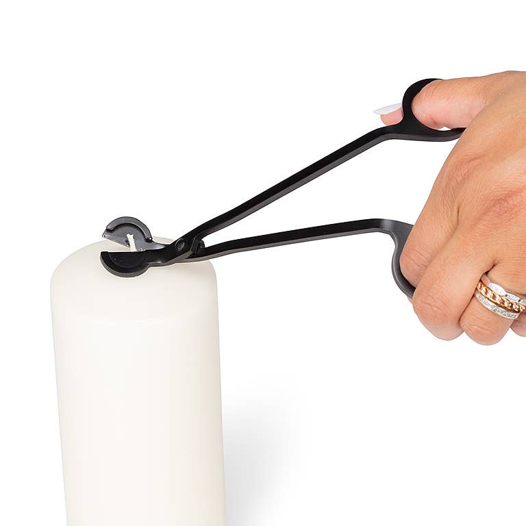 Modern Wick Trimmer in Matte Black 7"L