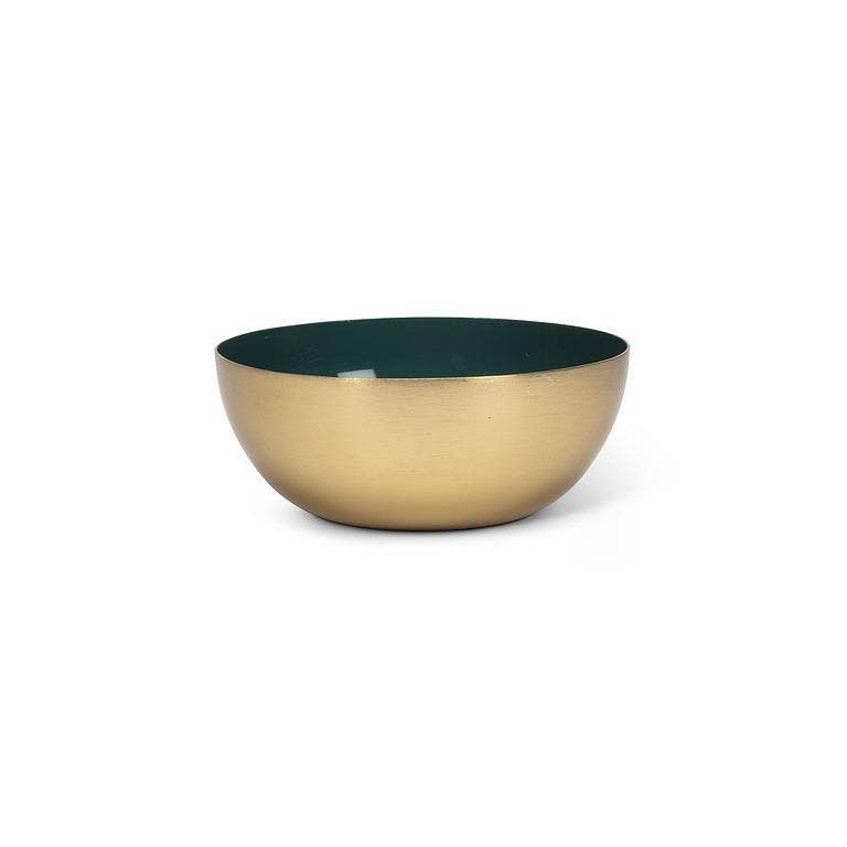 Mini Enamel Bowl Teal 4"D