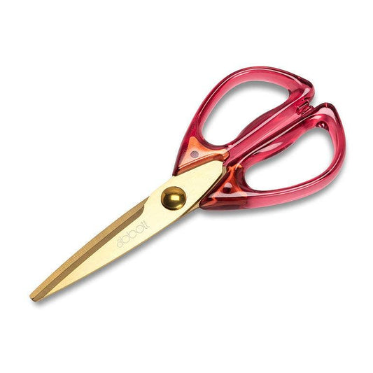 Lucite Handled Scissors Red 8"L