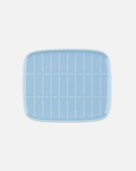 Marimekko Small Light Blue Rectangular Plate 6 in x 4 1/2 in