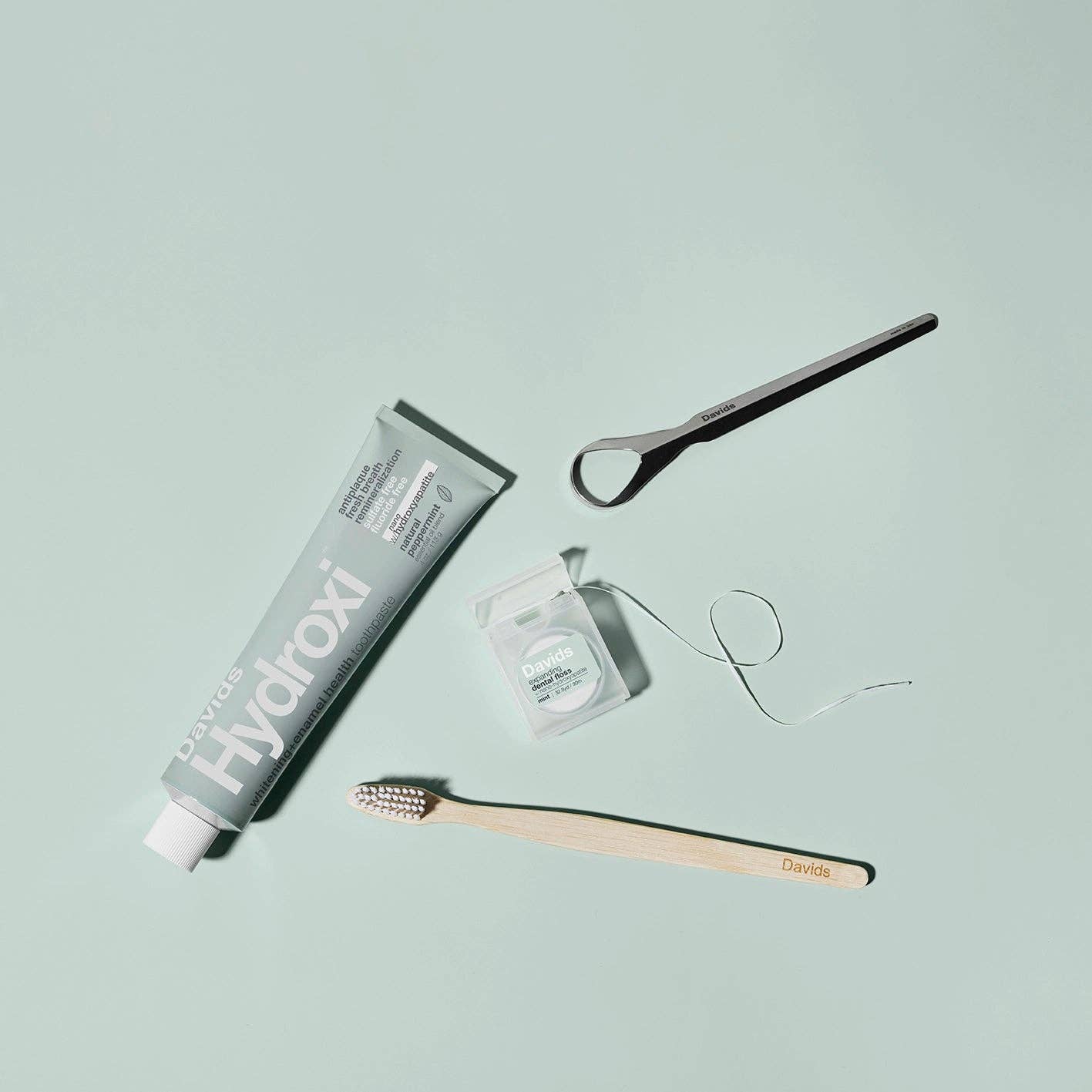 Davids Hydroxi™ whitening+enamel health nano hydroxyapatite premium toothpaste / peppermint