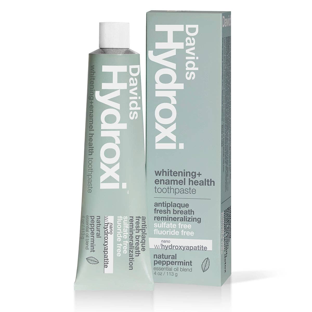 Davids Hydroxi™ whitening+enamel health nano hydroxyapatite premium toothpaste / peppermint
