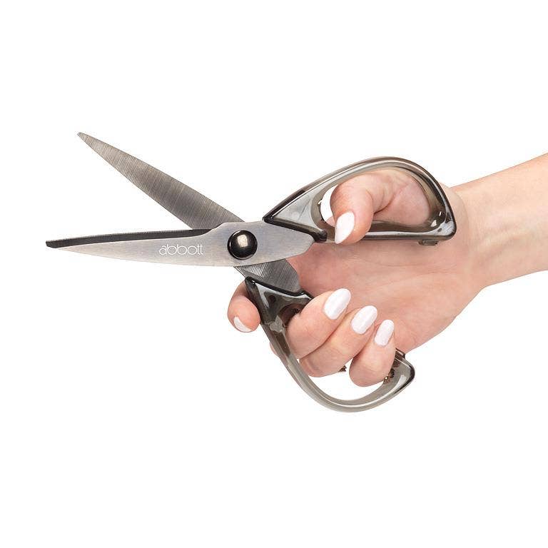 Lucite Handled Scissors Black 8"L