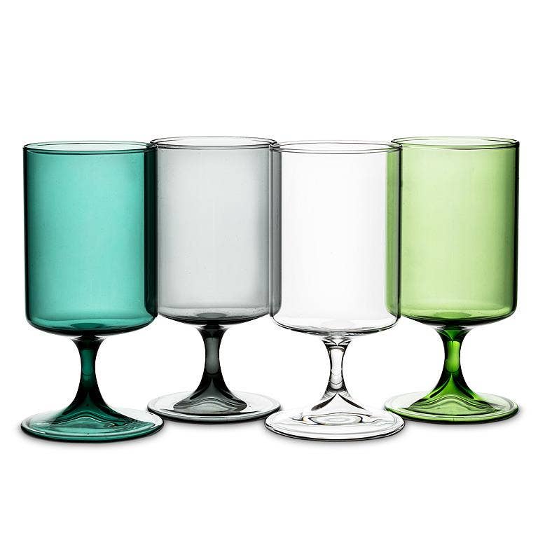 Short Stemmed Clear Glass-Clear 6"H (12oz)