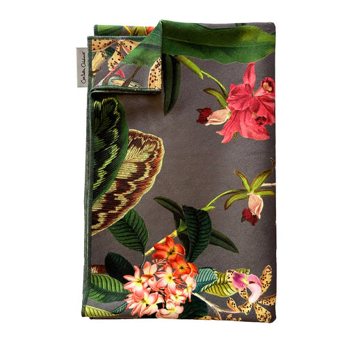 Carlotta Oddone Velvet Table Runner, 63" x 17.5"