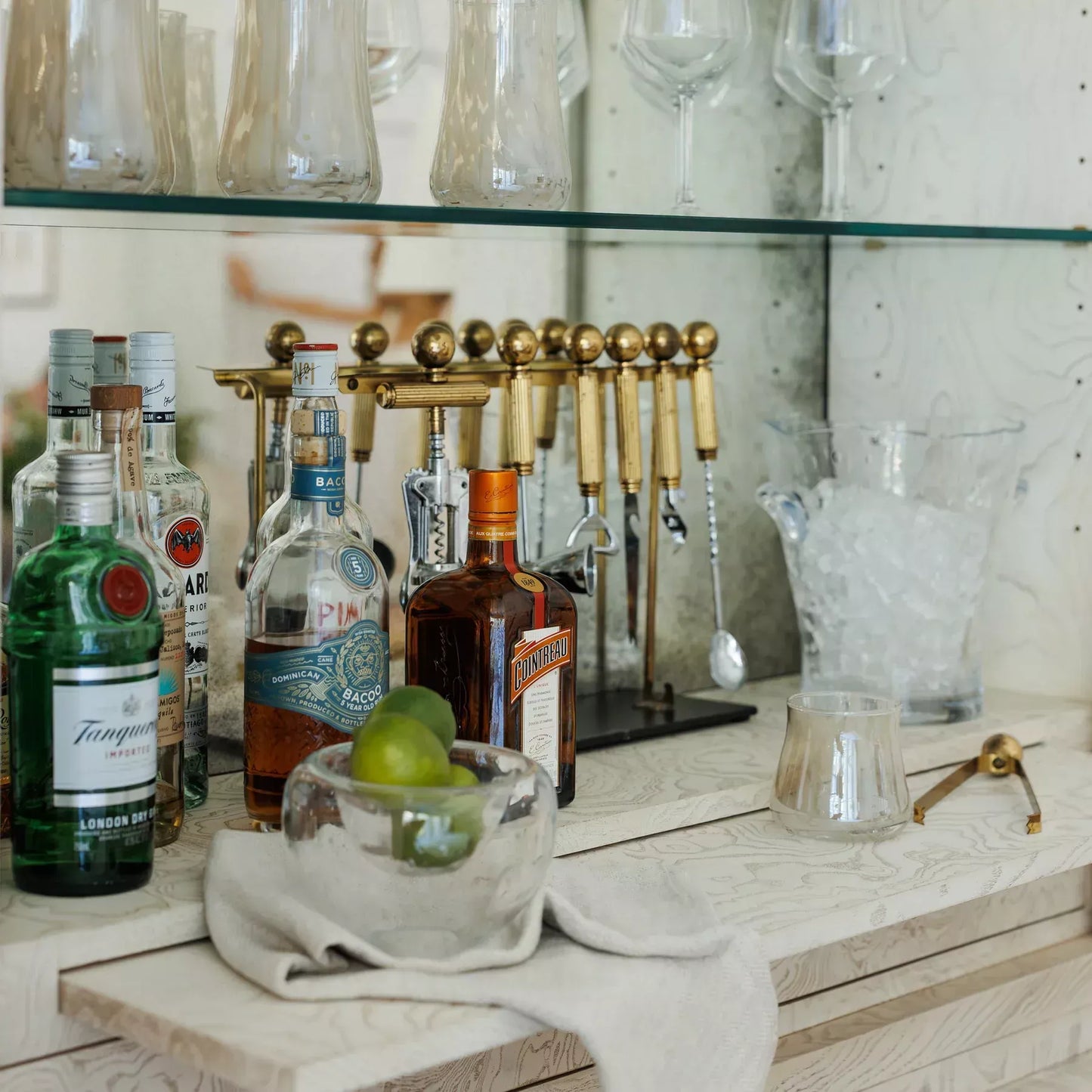 Seeded Glass Ice Bucket