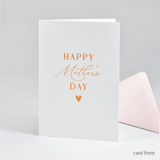 Elegant Mother's Day with Small Heart Card