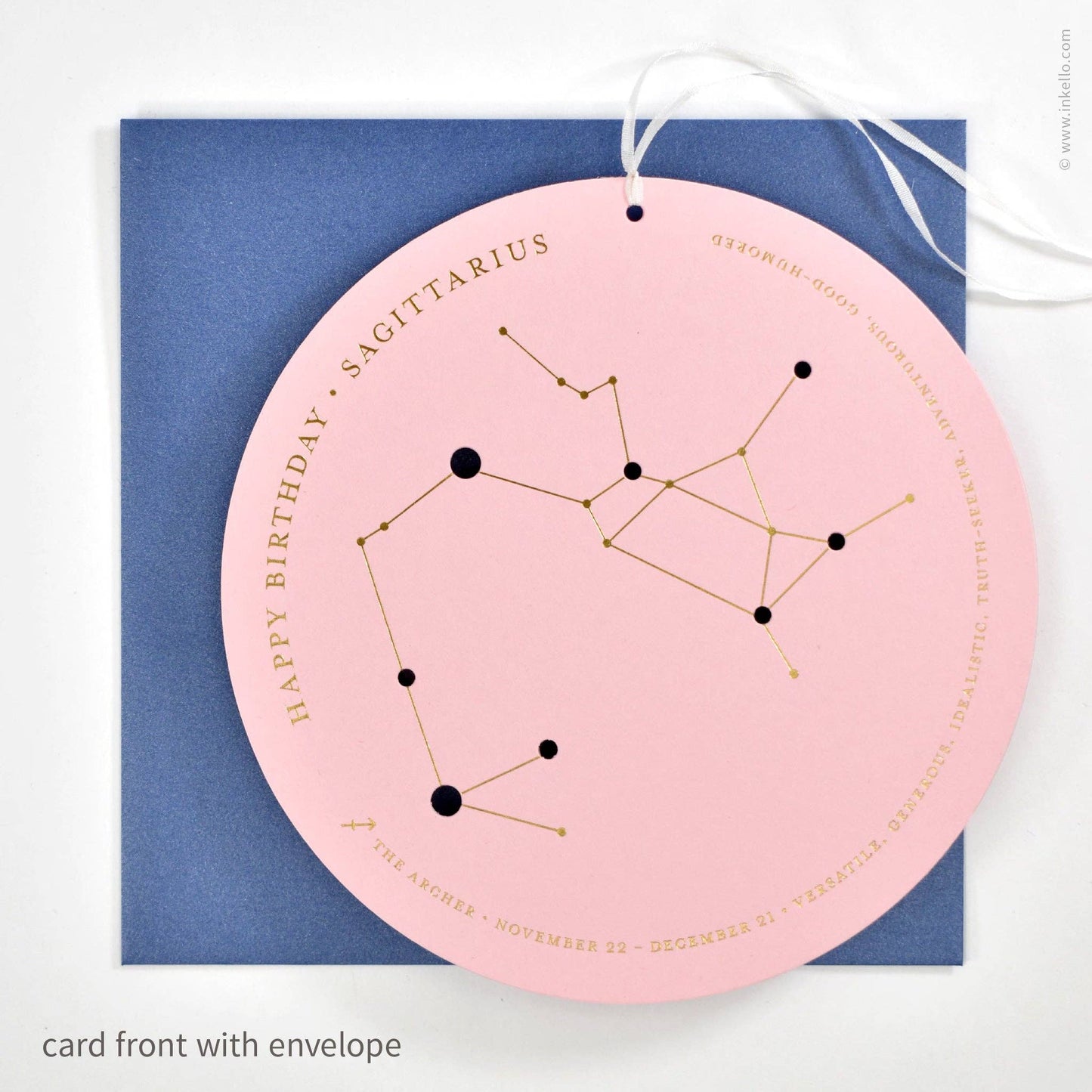 Sagittarius Birthday Zodiac Constellation Card