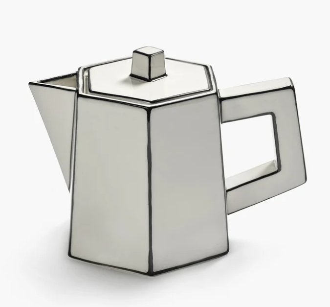 Annebet Black and White Tea Pot