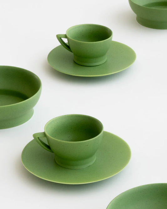Serax Green Porcelain Plate by Ann Demeulemeester