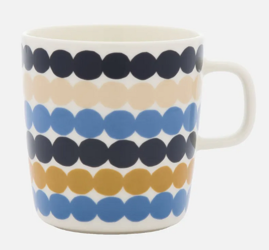 Marimekko Blue and Black Dots Mug 4DL