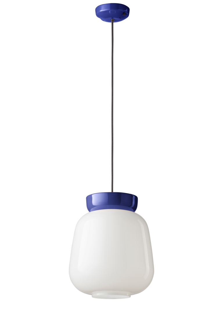 Ferroluce Corcovado Ceramic and Glass Pendant