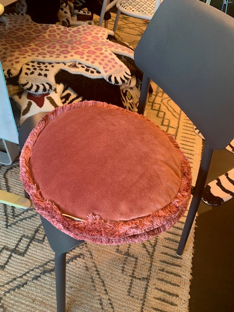Carlotta Oddone Round Velvet Cushion