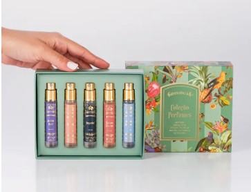 Granado BIRDS Eau de Parfum Discovery Set of 5 x 10ml Travel Sized Spray Bottles