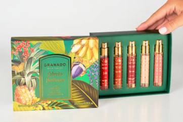 Granado Tropical Perfumes Discovery Set of 5 x 10ml Travel Sized Spray Bottles