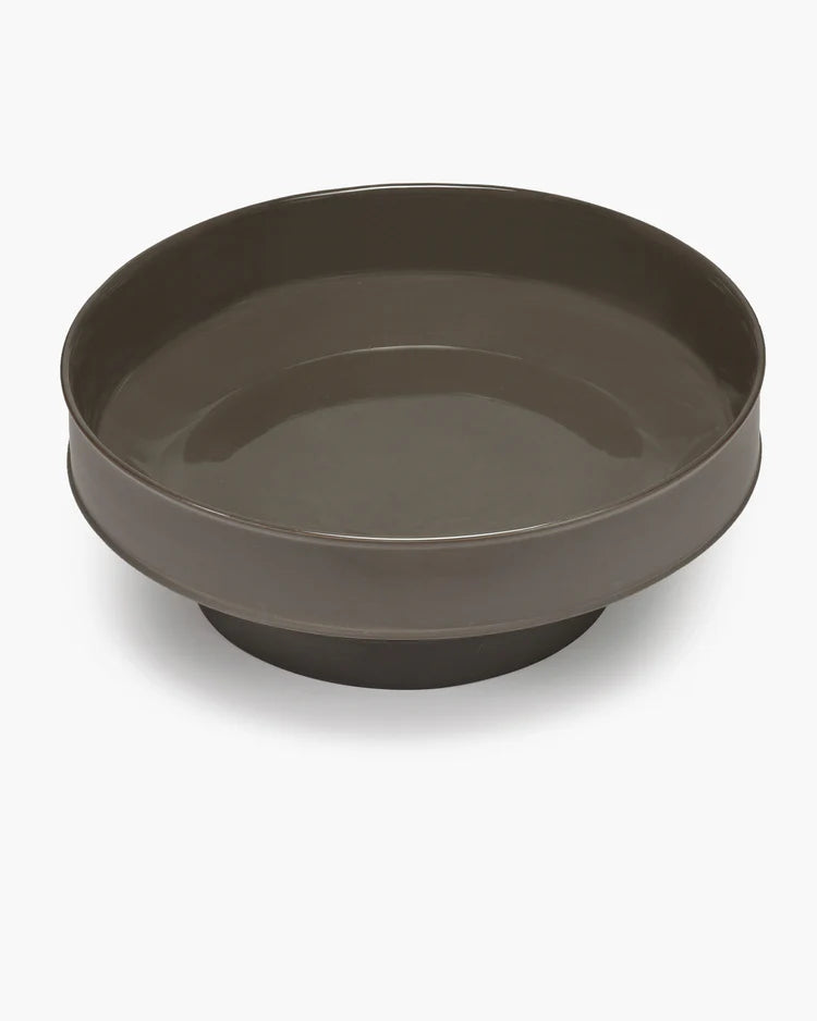 Slate Ceramic Footed Bowl XL by Kelly Wearstler 16"D
