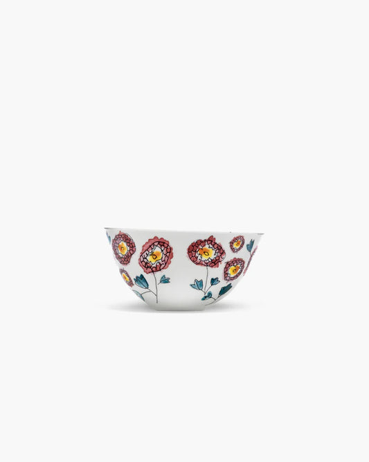 X Large Serving Bowl in Anemone Milk Pattern from the Midnight Flowers Collection by Marni (Copy)