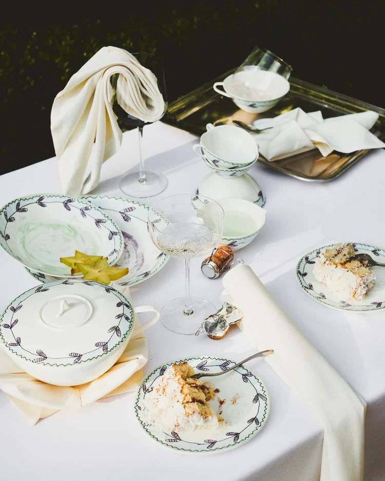Espresso Cup and Saucer in Blossom Milk Pattern from the Midnight Flowers Collection by Marni (Copy) (Copy)