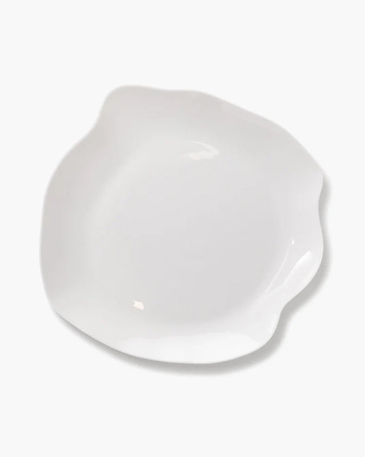 Serax White Porcelain Serving Plate Perfect Imperfection tableware by Roos van de Velde