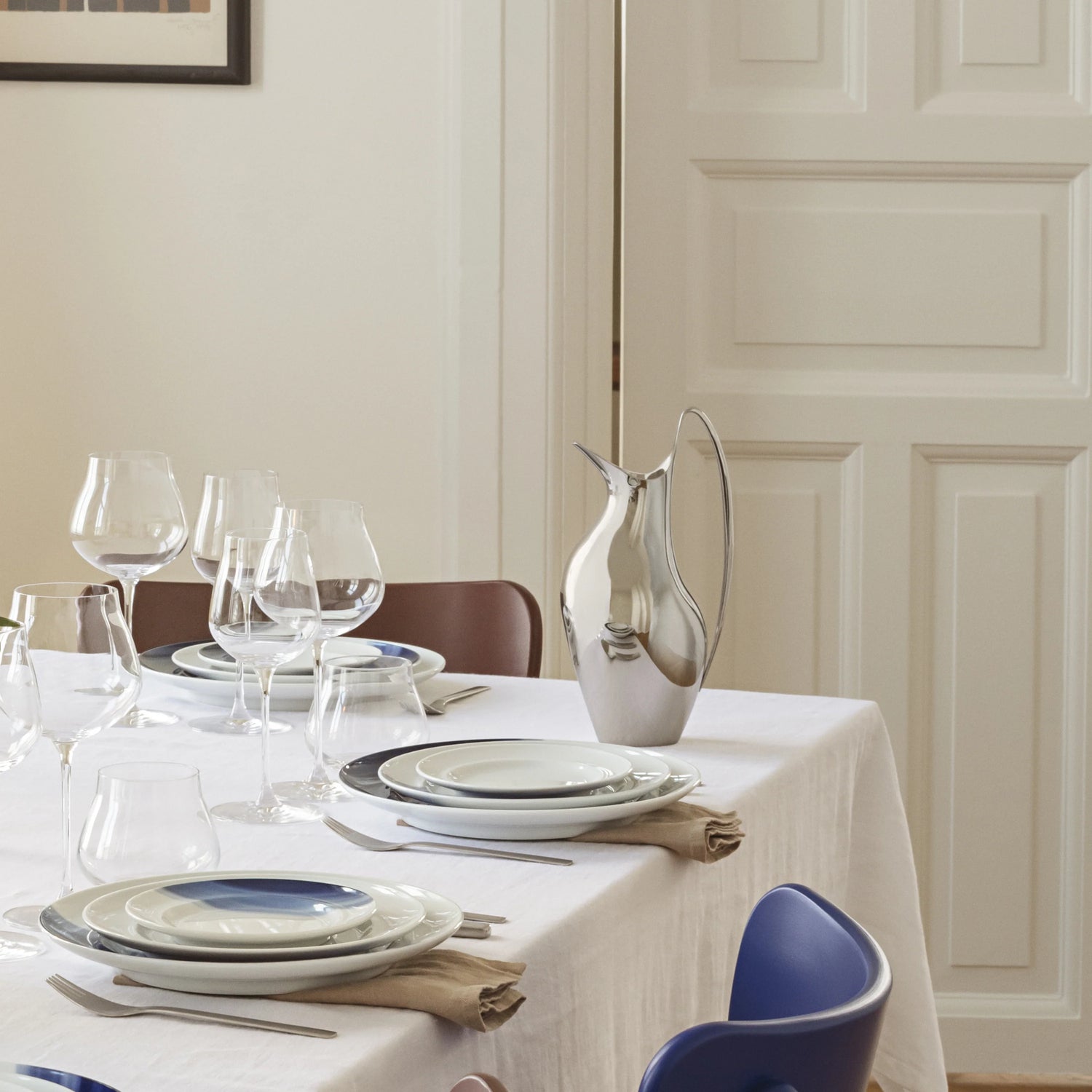 georg jensen chapel hill north carolina the glass box tableware pitchers glasses champagne bucket utensils gerog jensen the glass box tabelware