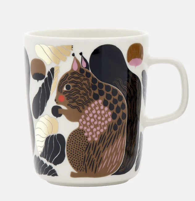 Marimekko Gold Squirrel Mug