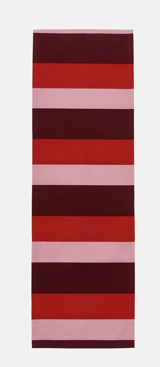 Marimekko Red Hennika Table Runner 57" x 19"