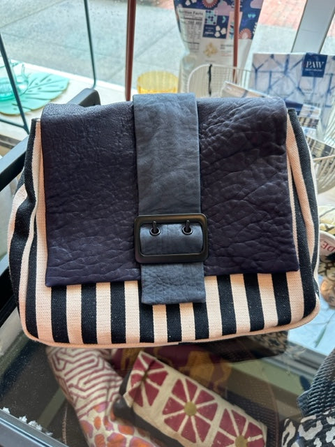 Daniella Lehavi Canvas and Leather Messenger Bag