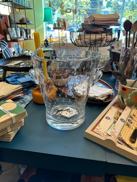 Seeded Glass Ice Bucket