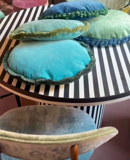 Carlotta Oddone Round Velvet Cushion