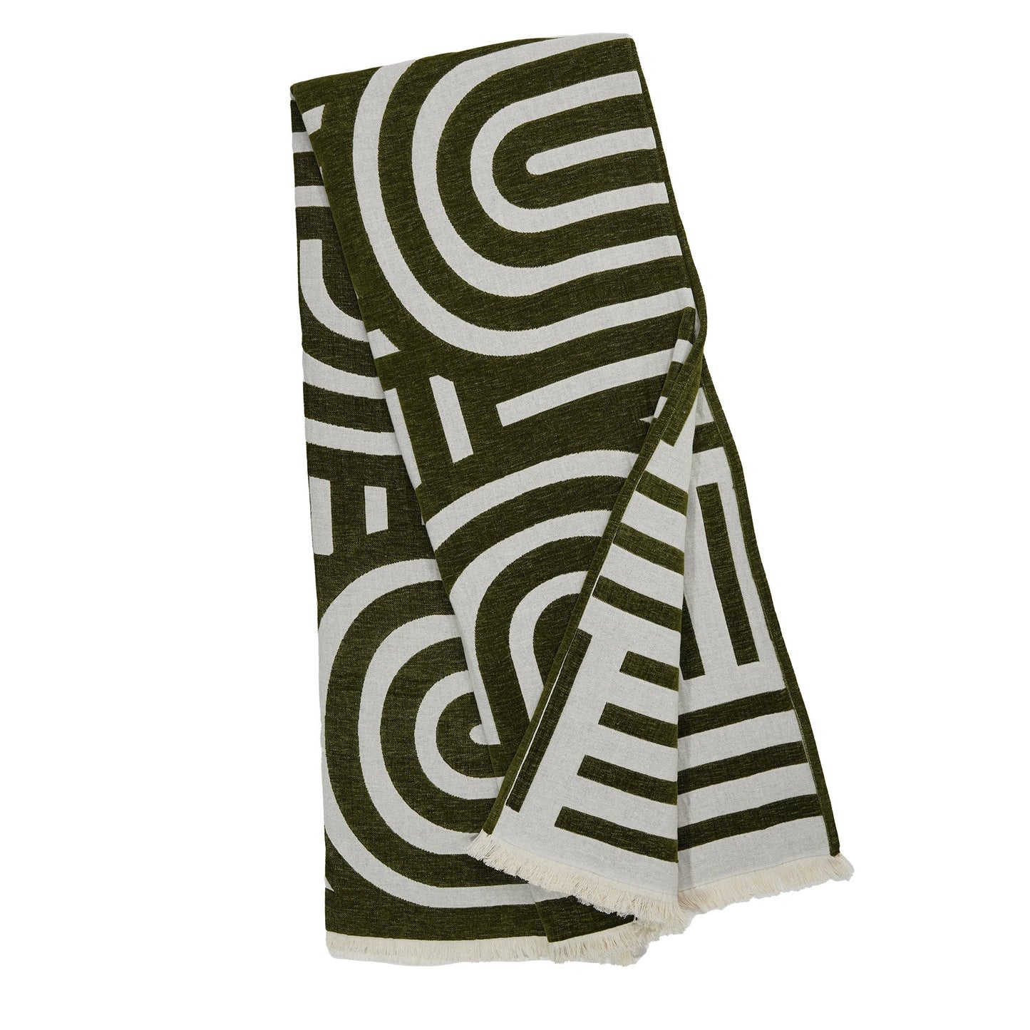 Deco Geometric Chenille Throw