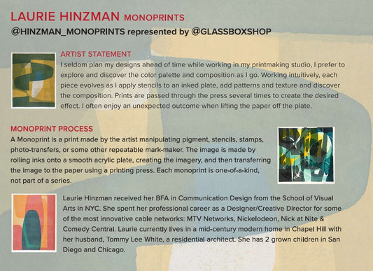 Laurie Hinzman Mono Print Only