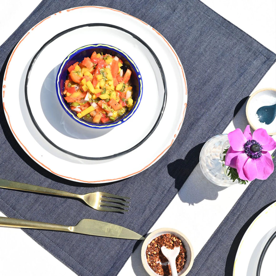 Atelier Saucier Dark Denim Place Mat