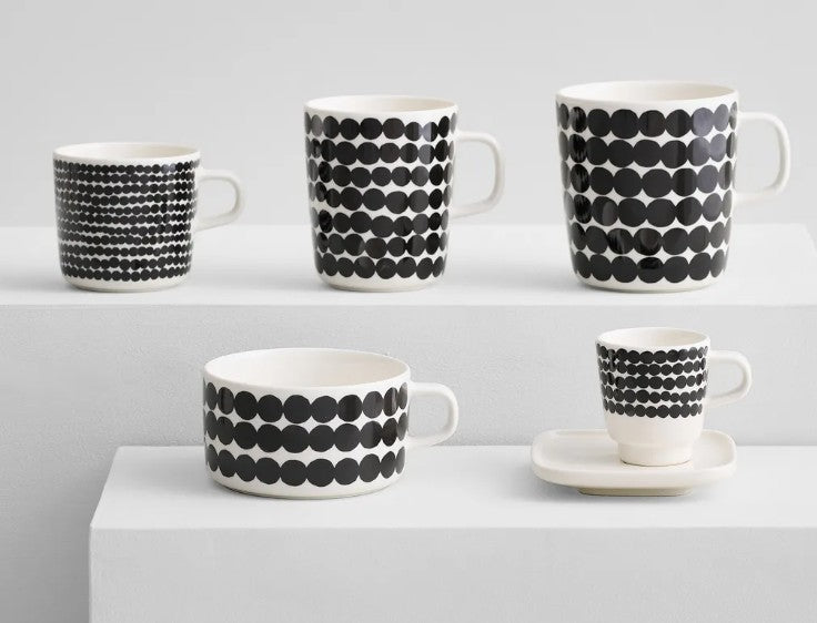 Marimekko Black and White Dot Small Mug 2.5 dl