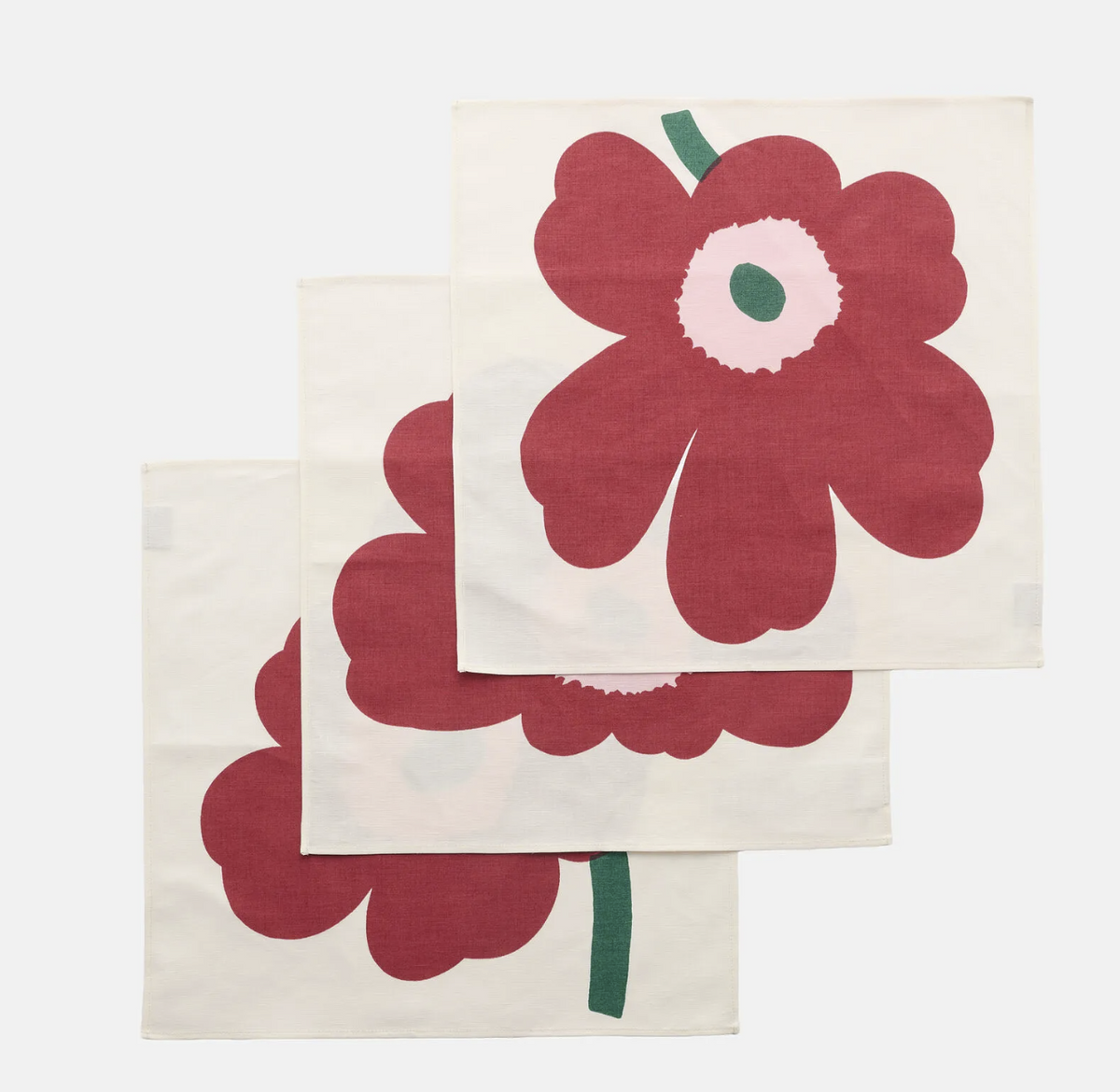 Marimekko Red Unikko Napkin 18" x 18"
